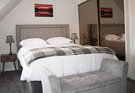 our king size double room with plenty of stotage space 